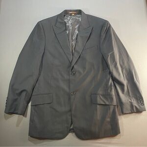BCBG Black Sport Coat Tailored Fit Notched Lapels
